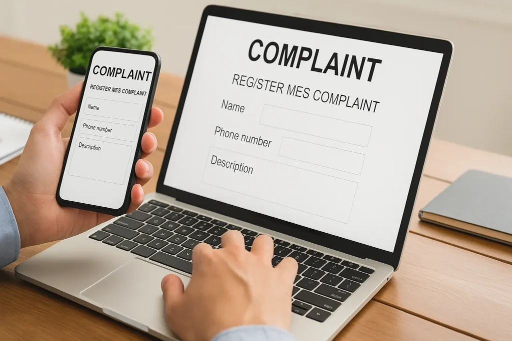 How to Register for MES Complaint