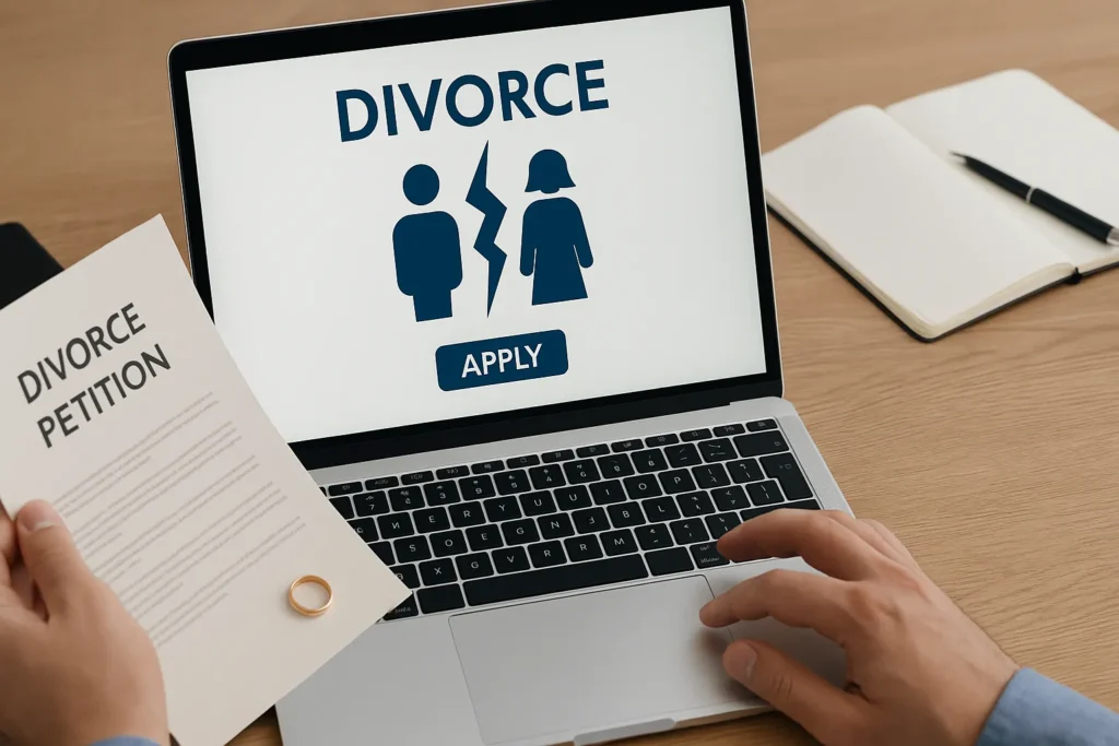 how to apply for divorce online